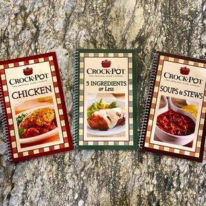 Crock Pot spiral bound cookbooks